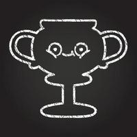 Trophy Chalk Drawing vector