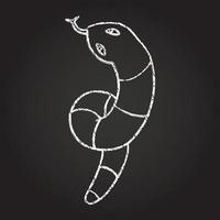 Snake Chalk Drawing vector