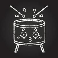 Drum Chalk Drawing vector