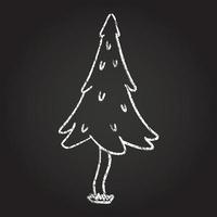 Tree Chalk Drawing vector