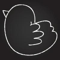 Bird Chalk Drawing vector