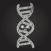 DNA Chalk Drawing vector