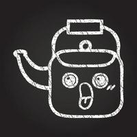 Kettle Chalk Drawing vector