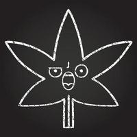 Leaf Chalk Drawing vector