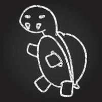 Tortoise Chalk Drawing vector