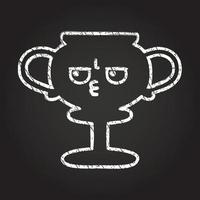 Trophy Chalk Drawing vector