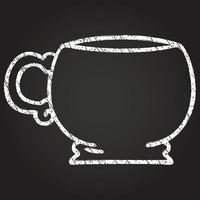 Mug Chalk Drawing vector