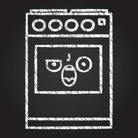 Cooker Chalk Drawing vector