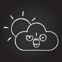 Cloud Chalk Drawing vector