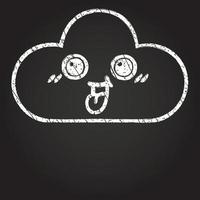 Cloud Chalk Drawing vector