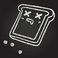 Toast Chalk Drawing vector