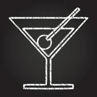 Cocktail Chalk Drawing vector