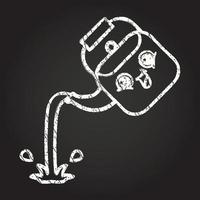 Kettle Chalk Drawing vector