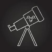 Telescope Chalk Drawing vector