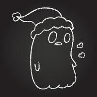 Festive Ghost Chalk Drawing vector