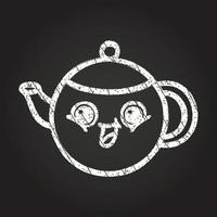 Teapot Chalk Drawing vector