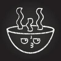 Hot Soup Chalk Drawing vector