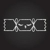 Christmas Cracker Chalk Drawing vector