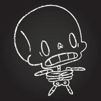 Skeleton Chalk Drawing vector