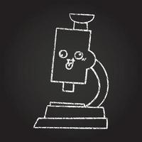 Microscope Chalk Drawing vector