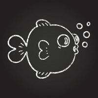 Fish Chalk Drawing vector