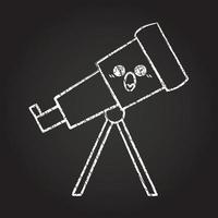 Telescope Chalk Drawing vector