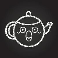 Teapot Chalk Drawing vector