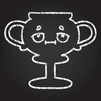 Trophy Chalk Drawing vector