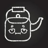Kettle Chalk Drawing vector