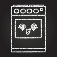 Cooker Chalk Drawing vector