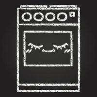 Oven Chalk Drawing vector