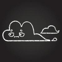 Cloud Chalk Drawing vector