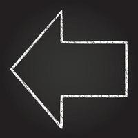 Direction Arrow Chalk Drawing vector