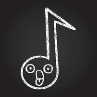 Music Note Chalk Drawing vector