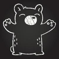 Bear Chalk Drawing vector