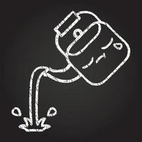 Kettle Chalk Drawing vector