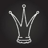 Tall Crown Chalk Drawing vector