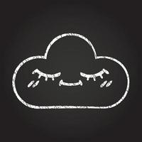 Cloud Chalk Drawing vector