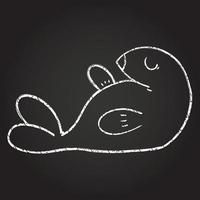 Seal Chalk Drawing vector