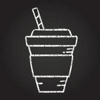 Iced Coffee Chalk Drawing vector