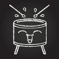 Drum Chalk Drawing vector