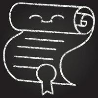 Certificate Chalk Drawing vector