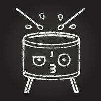 Drum Chalk Drawing vector