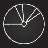 Pie Chart Chalk Drawing vector