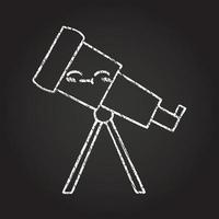 Telescope Chalk Drawing vector