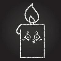 Candle Chalk Drawing vector