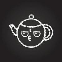 Teapot Chalk Drawing vector