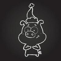 Pig Chalk Drawing vector