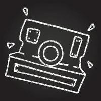 Instant Camera Chalk Drawing vector