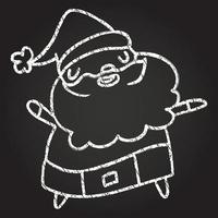 Santa Claus Chalk Drawing vector